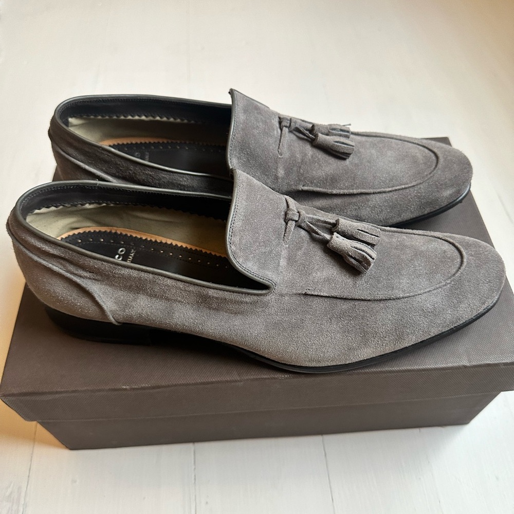 Di Bianco Handmade Suede Shoes - Size 10.5 US (Never Worn)